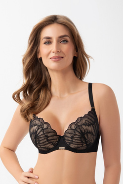 Biustonosz usztywniany z przepinanymi ramiączkami Gorsenia K953 CELIA