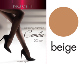 Rajstopy damskie Camilla Noviti Lycra beż RD002-W-02 20den