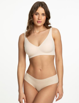 Beżowe bezszwowe figi Julimex INFINITY CLASSIC