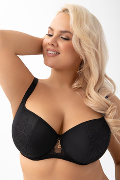 Klasyczny biustonosz balkonetka K962 ERATO - Gorseniaczarny