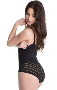 Wyszczuplające, bezszwowe body pod biust Julimex 119 czarne