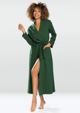 Bawełniany szlafrok/ podomka MELISSA - zieleń- Dkaren