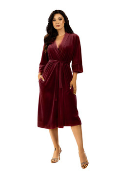 Elegancki welurowy szlafrok damski Hamana Lena