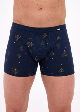 Świąteczne obcisłe bokserki męskie Cornette BS 007/82 Night