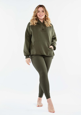 Komplet Oseye H1 - khaki bawełna gruba i prążki - Dkaren