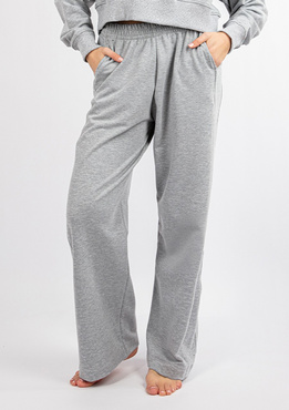 Bawełniane spodnie dresowe DK-K-B26- Dkaren szary