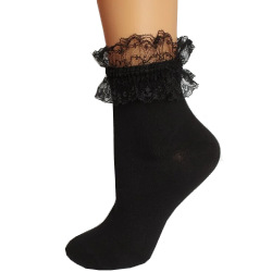 Skarpetki Damskie Z Falbanką