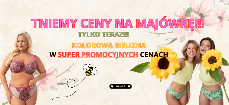 Kolorowa bielizna w promocji