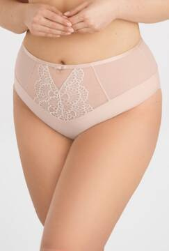 Pełne figi jasno beżowe Gorsenia K856 Just Beige