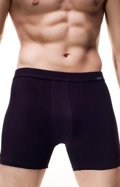 Gładkie bokserki Cornette Authentic czarny