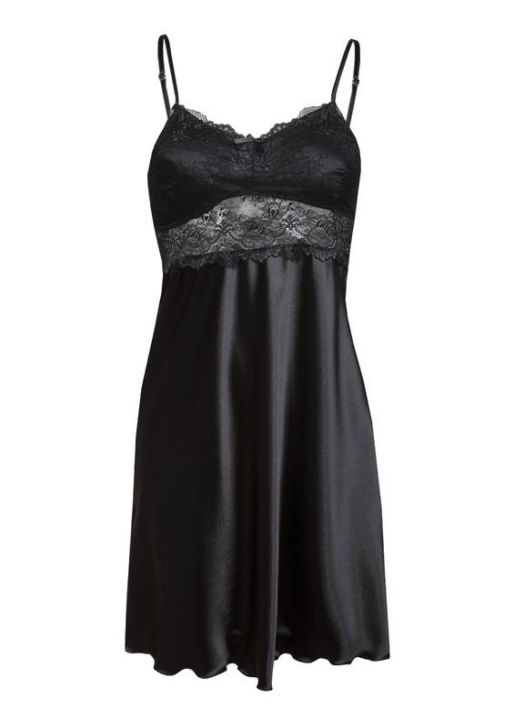 Halka PERI - satyna czarny - Dkaren