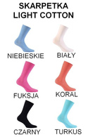 Ultra cienkie szare skarpetki damskie Wola - Light Cotton