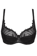 Eclipse Half Cup BH mit Spitze schwarz - czarny (ECLIPSE/B3) - Gorteks