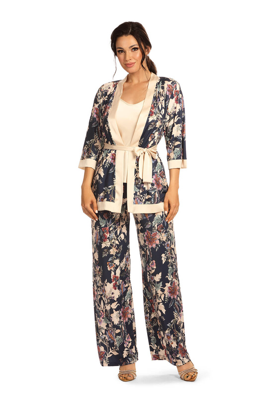 Satynowe długie spodnie Hamana Ewona