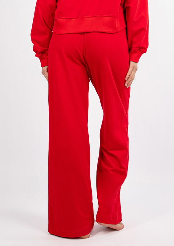 Bawełniane spodnie dresowe DK-K-B23- czerwony Dkaren