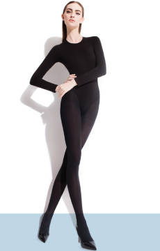 Kryjące rajstopy z mikrofibry Fiore ROZA 60 DEN czarny