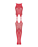 Zmysłowy czerwony bodystocking Obsessive N122