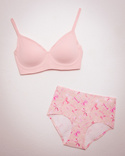 Nowoczesny bezszwowy różowy biustonosz Julimex Simple T-SHIRT BRA