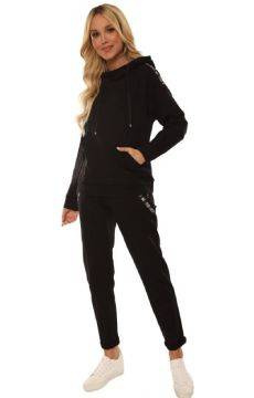 Czarny dres z kapturem De Lafense 496 JUST