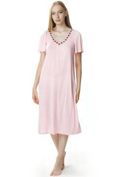 Długa koszula nocna Mewa 4111 Lilia z jedwabiu Vistex