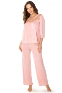 Piżama damska PATRYCJA 6658 ciemny róż - Mewa