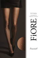 Sylwestrowe rajstopy kabaretki z cekinami Fiore VICTORIA 