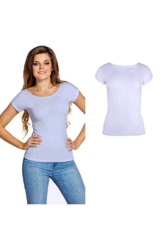 Gładka bluzka damska Babell Kiti LAWENDA 