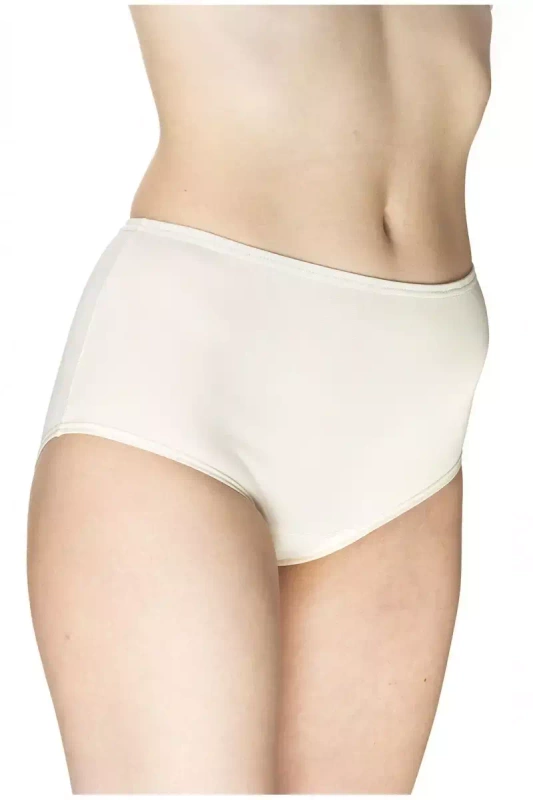 Klasyczne białe majtki damskie z wciąganą gumką Mewa 6340 Eliza 