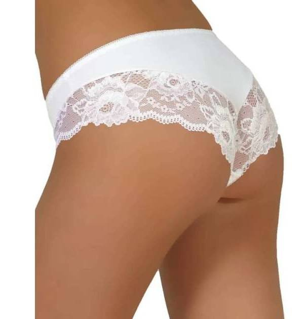 Czerwone figi wykończone koronką Modo 34