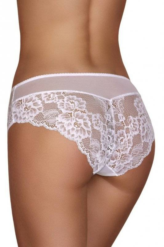 Białe koronkowe figi damskie Modo 073