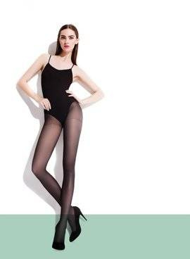 Klasyczne rajstopy Fiore NINA steel || ciemny szary - 40 DEN LYCRA