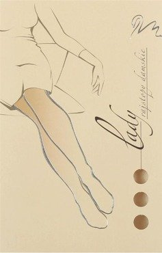 Bawełniane rajstopy Wola Lady beżowy