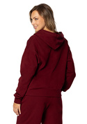 Modna bluza z kapturem DK-K-B8 - niebieski bawełna - Dkaren