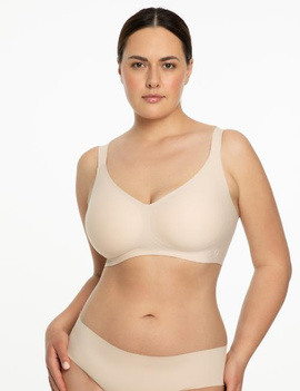 Biustonosz bezszwowy JELLY BRA COMFORT beżowy