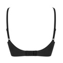 Nowoczesny bezszwowy czarny biustonosz Julimex Simple T-SHIRT BRA