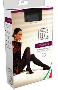 Włoskie rajstopy z grubej mikrofibry Donna BC Micro 3D/ 120den