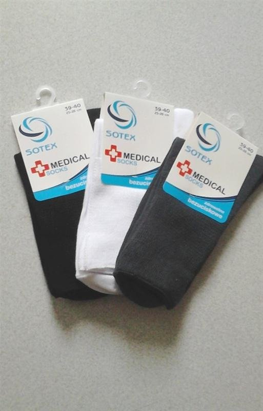 Bezuciskowe skarpetki męskie Sotex ciemny jeans / 4522