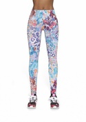 Kolorowe legginsy sportowe Bas Bleu - Caty 90 