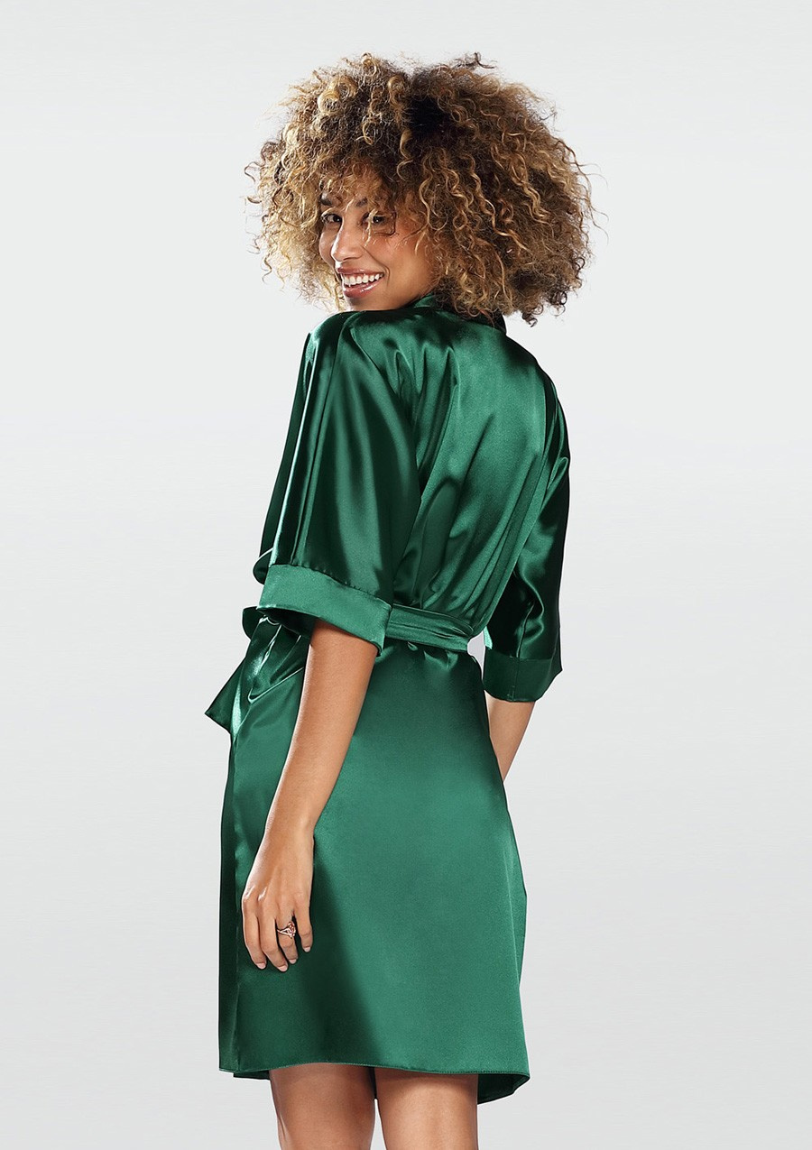 Podomka 100 - satyna zielony - Dkaren