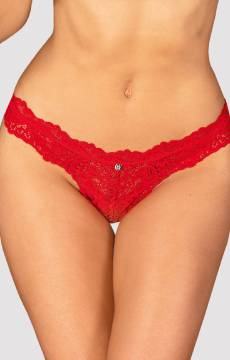 Uwodzicielskie czerwone stringi Obsessive Amor Cherris