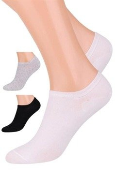 Gładkie stopki Steven 007 dla kobiet i mężczyzn - białe