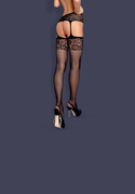 Garter stockings S500 czarne