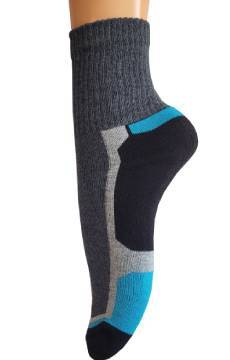 Sportowe skarpetki męskie SPORT SOCKS PER TE frotte ciemne