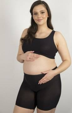 Czarne bokserki ciążowe Julimex BERMUDY MAMA FLEXI-ONE S-XL