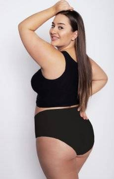 Czarne figi Julimex FLEXI-ONE MAXI kolekcja PLUS SIZE 2XL-3XL