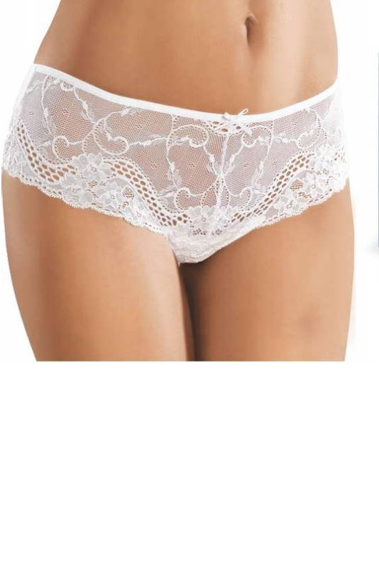 Bawełniane szorty damskie z koronką Gabidar - 130