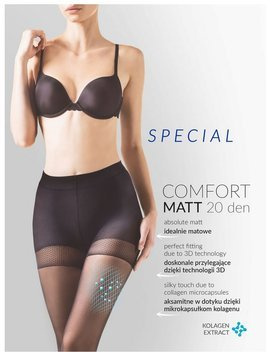 Modelujące rajstopy Gabriella Comfort 20 den z mikrokapsułkami kolagenu