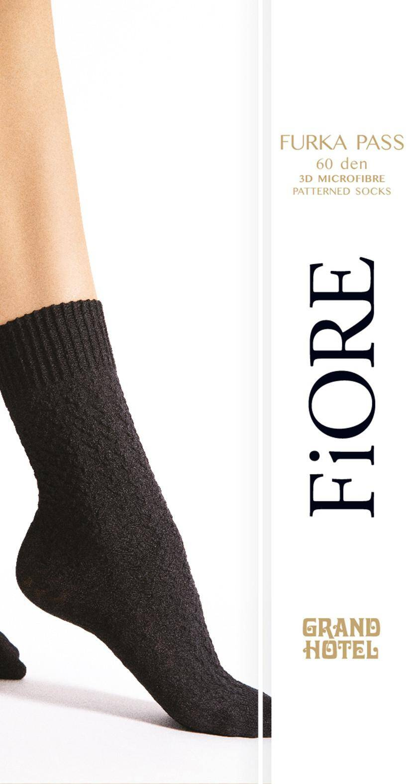 Grube wzorzyste skarpetki Fiore FURKA PASS 60 den
