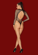 Seksowne czarne siateczkowe body Obsessive B125
