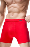 Gładkie bokserki Cornette  Authentic jeansowy